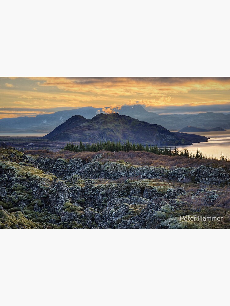 Sunset in Thingvellir by PeterH