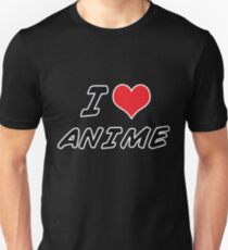 Camiseta unisex Amo el anime