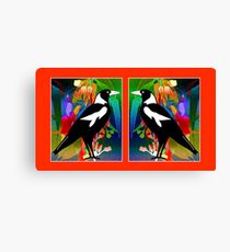 Lienzo Stained Glass Magpies