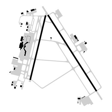"Richmond International Airport Map" Sticker for Sale by in-transit ...