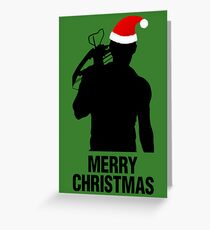 Daryl Dixon Christmas Design (Dark) Greeting Card