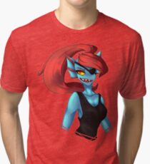 Undertale - Undyne Tri-blend T-Shirt