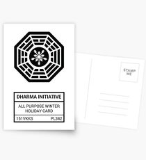 Dharma Initiative All Purpose Winter Holiday Card Postkarten