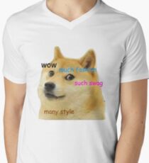 Doge T-Shirt Men's V-Neck T-Shirt