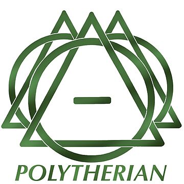 Polytherian ThetaDelta design in green Mask for Sale by DraconicsDesign