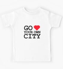 Go heart your own city Kids Tee