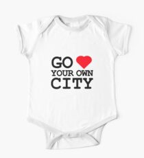 Go heart your own city One Piece - Short Sleeve
