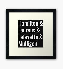 Hamilton Squad Framed Print