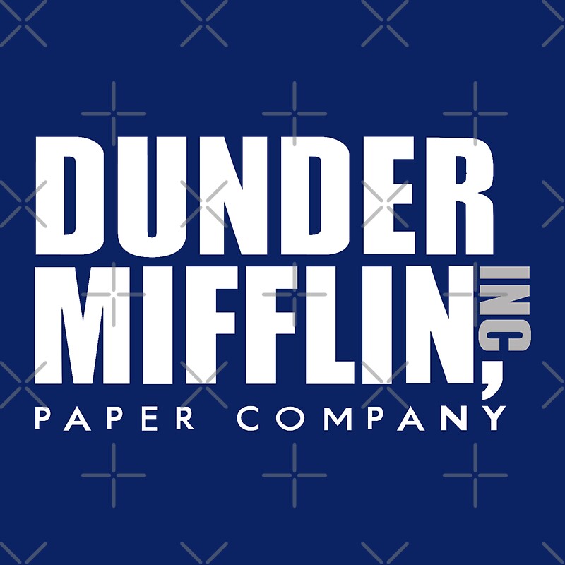 "Dunder Mifflin Logo" Stickers by pickledbeets | Redbubble