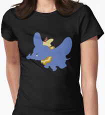 Dumbo Flying Women's Fitted T-Shirt