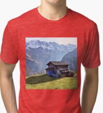 swiss alps Tri-blend T-Shirt