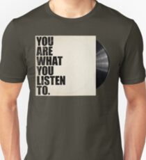 Camiseta unisex Eres lo que escuchas