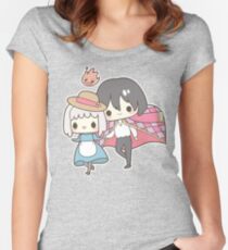 Howls Moving Castle - Studio Ghibli Women's Fitted Scoop T-Shirt