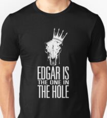 Camiseta unisex Edgar es el que está en el agujero - Blanco