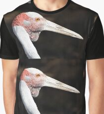 Brolga Portrait Graphic T-Shirt