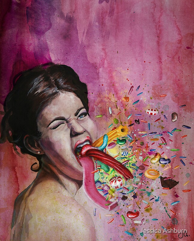 "Throwing Up All Kinds Of Fun" by Jessica Ashburn Redbubble