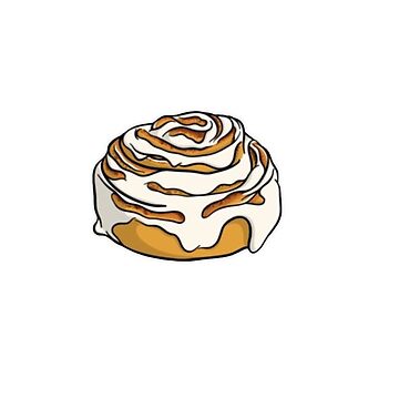 Cinnamon Roll Sticker by mjoly_art