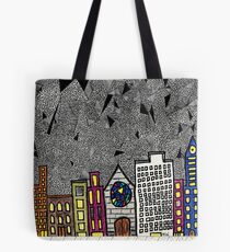 Big City Snow Fall Tote Bag