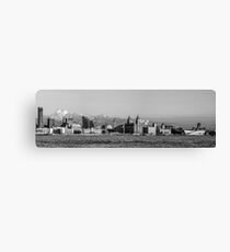 Liverpool skyline black and white Canvas Print