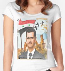 Still Standing - Syria Al Assad Women's Fitted Scoop T-Shirt