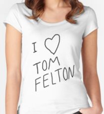 "I ❤ Tom Felton" replica tee Women's Fitted Scoop T-Shirt