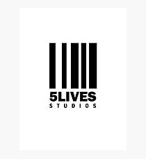 5 Lives Studios Black Photographic Print