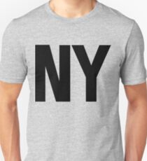 New York NY Black Ink Slim Fit T-Shirt
