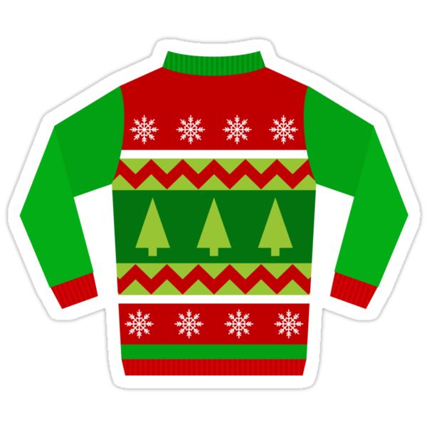 UGLY SWEATER HOLIDAY STICKER by MadNic