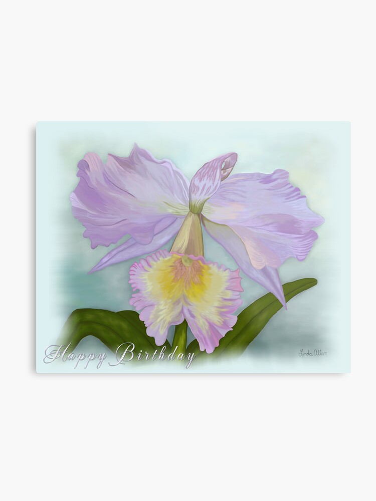 Orchid Birthday Card