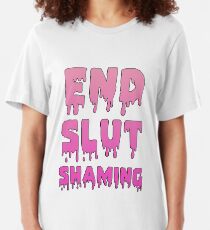 End Slut Shaming Slim Fit T-Shirt