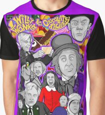 willy wonka and the chocolate factory character collage Graphic T-Shirt