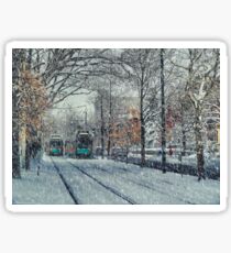 Never ending winter. Brookline, MA Sticker