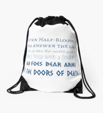 Prophecy of the Seven - Blue Drawstring Bag