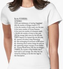By the NUMBERS Women's Fitted T-Shirt