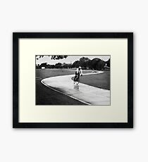Bike Rider South Perth Framed Print