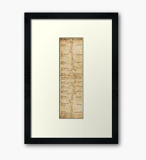 Suryanamaskar – The Sun Salutation (Portrait Format) Framed Print