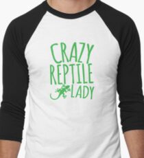 CRAZY REPTILE LADY Men's Baseball ¾ T-Shirt