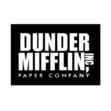 Artwork thumbnail, The Office - Dunder Mifflin Paper Company Logo - Black by BestOfficeMemes