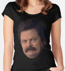 Ron Swanson Women's Fitted Scoop T-Shirt