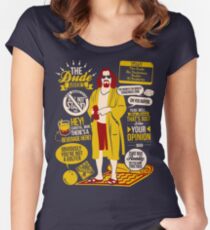 The Dude Quotes Women's Fitted Scoop T-Shirt