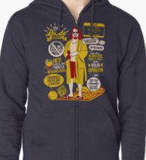 The Dude Quotes Zipped Hoodie