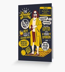 The Dude Quotes Greeting Card