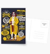 The Dude Quotes Postcards