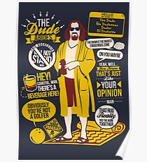 The Dude Quotes Poster