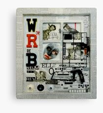 Blanc, rouge et noir. Impression sur toile
