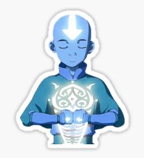 Aang's Avatar State with Raava Sticker