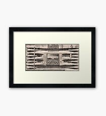 Looking Back Sepia Panorama Framed Print