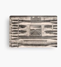 Running Down The Line Sepia Metal Print