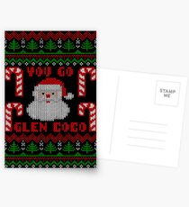 Funny You Go Glen Coco Ugly Christmas Sweater Postcards