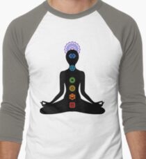 chakras Men's Baseball ¾ T-Shirt
